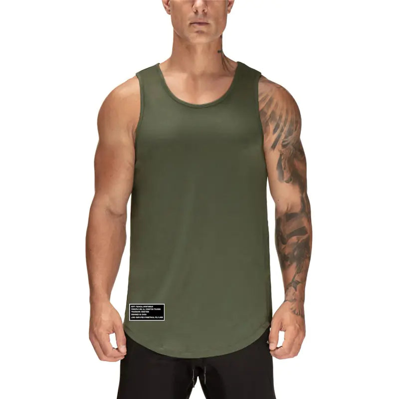 Breathable Polyester Men's Gym Exercise Vest