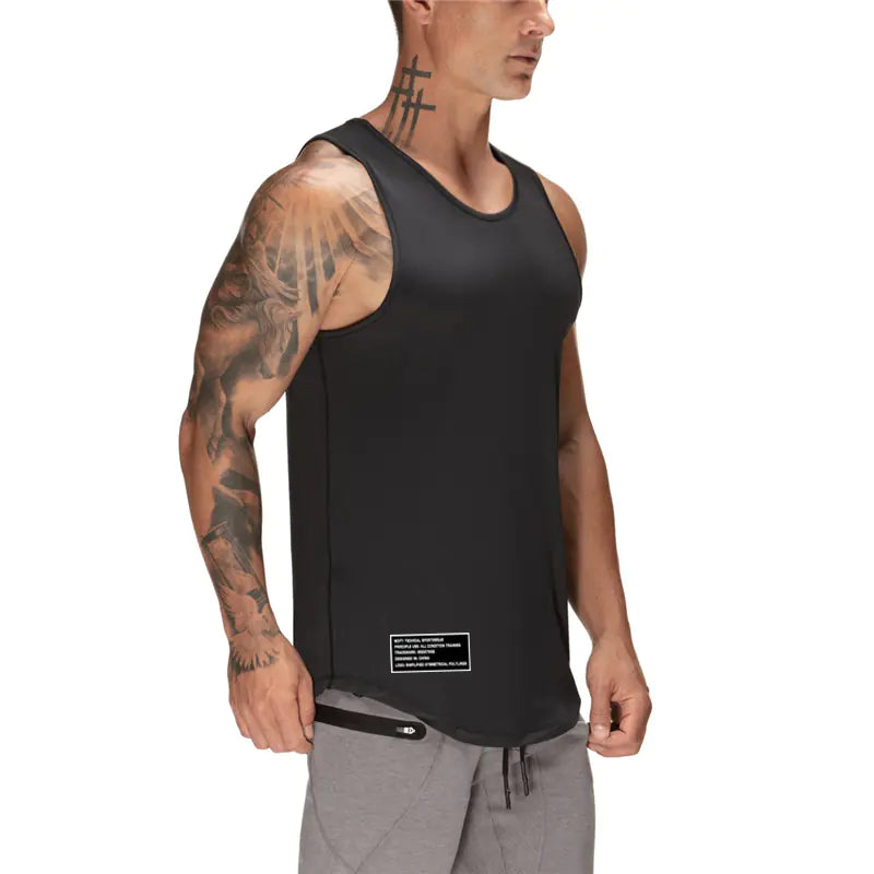 Breathable Polyester Men's Gym Exercise Vest
